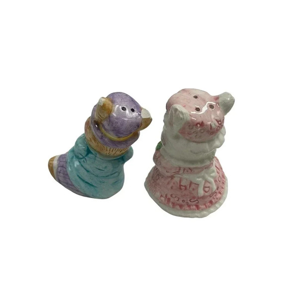 1994 Mercuries | Ceramic Bunnies Garden Easter Kids  | Salt Pepper Shakers - Picture 11 of 16